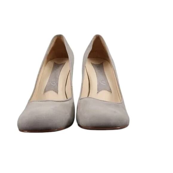 Boutique 9 Shoes Womens 7 Pumps Block Heel Suede Fashion Going Out Classic Grey - Picture 5 of 16